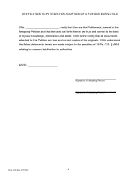 Form A-09 Petition for Adoption of a Foreign Born Child - Pennsylvania, Page 6