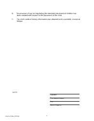 Form A-10 Report of the Intermediary in the Adoption of a Foreign Born Child - Pennsylvania, Page 4