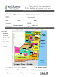 Document preview: Percepcion Del Transporte Solicitud De Grupo De Enfoque - Broward County, Florida (Spanish)