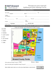 Document preview: Transportation Perception Focus Group Application - Broward County, Florida (Haitian Creole)