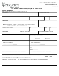 Form 70-5033 Voluntary Shared Work (Vsw) Plan Application - Iowa
