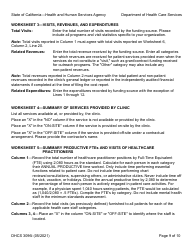 Instructions for Form DHCS3096 Medi-Cal Cost Report - Change in Scope-Of-Service Rquest (Csosr) Freestanding Federally Qualified Health Center (Fqhc)/Rural Health Center (Rhc) Prospective Payment System (Pps) - California, Page 9