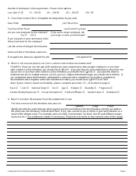 Employment Discrimination Human Rights Complaint Questionnaire - Broward County, Florida, Page 2
