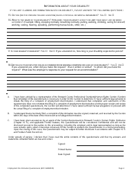 Employment Discrimination Human Rights Complaint Questionnaire - Broward County, Florida, Page 4