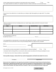 Wage Recovery Complaint Form - Broward County, Florida, Page 3