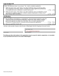 Form FDE-653-006 Funeral Director and Embalmer Academic Intern Registration Application - Washington, Page 2