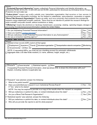 Form DSC-425-001 Data Records Contract Application - Washington, Page 2