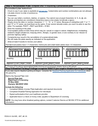 Form TD-420-500 Military License Plate Application - Washington, Page 2