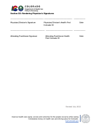 Certification Statement/Case Summary - Abortion Services (Life Endangering Circumstances) - Colorado, Page 4