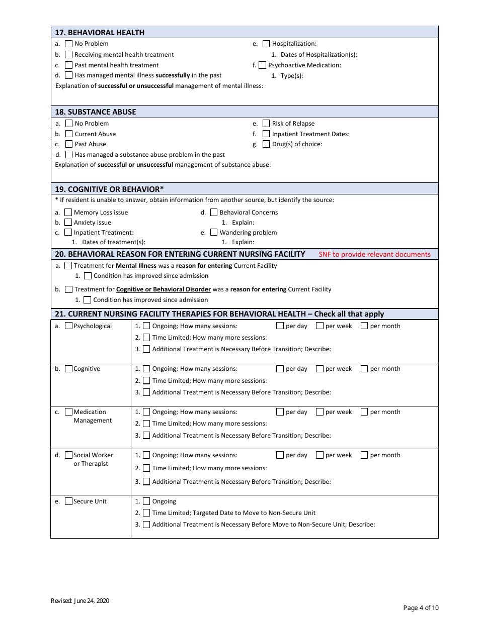 Community Needs  Preferences Assessment - Targeted Case Management - Transition Coordination (Tcm-Tc) - Colorado, Page 5
