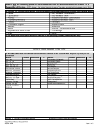 Support Level Review Request Form - Colorado, Page 2