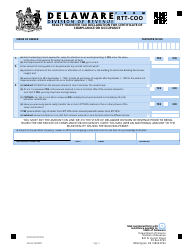Form RTT-COO Realty Transfer Tax Declaration for Certificate of Compliance or Occupancy - Delaware, Page 2