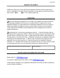 Exemption Application - Category IV - Fuel Tanks or Fuel Tank Modifications - California, Page 5