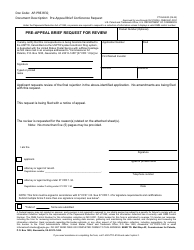 Document preview: Form PTO/AIA/33 Pre-appeal Brief Request for Review