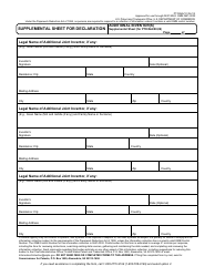 Document preview: Form PTO/AIA/10 Supplemental Sheet for Declaration
