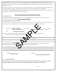 Third-Party Summons - Sample - Massachusetts, Page 2