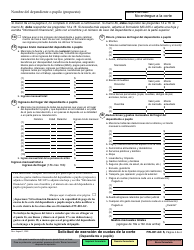Formulario FW-001-GC Solicitud De Exencion De Cuotas De La Corte (Dependiente O Pupilo) - California (Spanish), Page 4