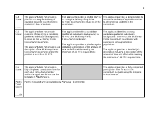 Peer Reviewer Scoring Rubric for the Mckinney Vento Grant - Indiana, Page 8