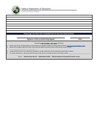 Parent Mckinney-Vento Eligibility Appeal Form - Indiana, Page 2