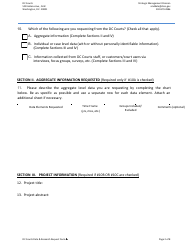 Form A Data and Research Request Form (Public Requestors) - Washington, D.C., Page 2