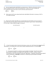 Form A Data and Research Request Form (Public Requestors) - Washington, D.C., Page 4