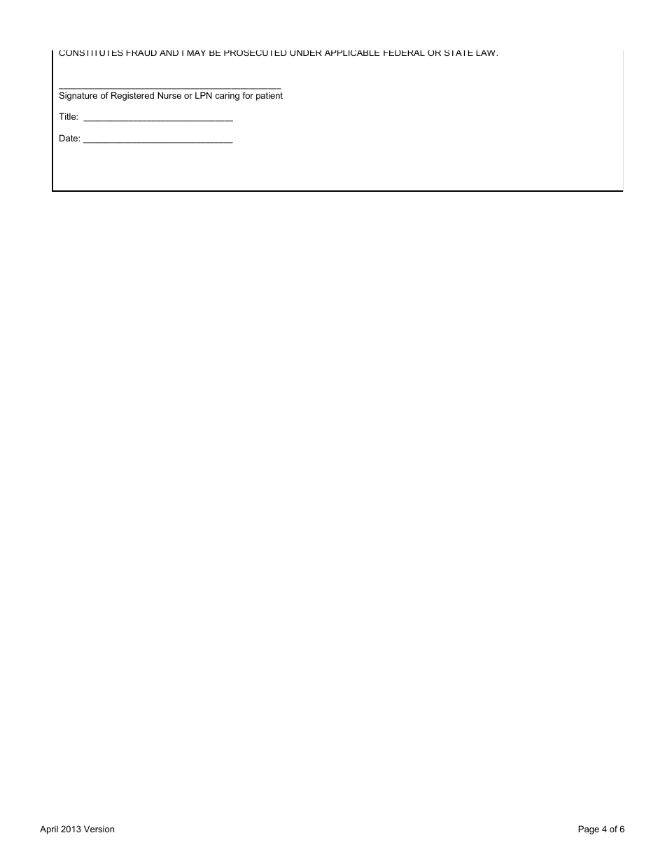 Private Duty Nursing Acuity Grid - Utah, Page 4