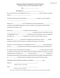 Arkansas Rural Community Grant Program Application - Arkansas, Page 12