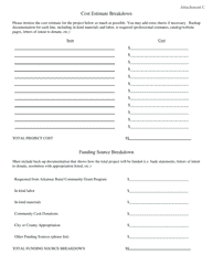 Arkansas Rural Community Grant Program Application - Arkansas, Page 13