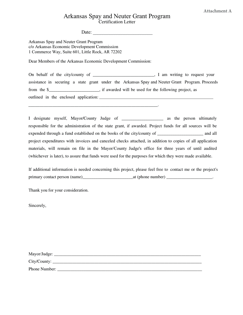 Spay and Neuter Pet Grant Program Application - Arkansas, Page 8