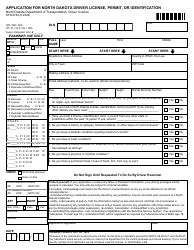 Form SFN6763 Application for North Dakota Driver License, Permit, or Identification - North Dakota