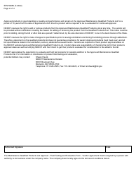 Form SFN59659 Maintenance Qpl Approval - Field Test Vendor Agreement - North Dakota, Page 2