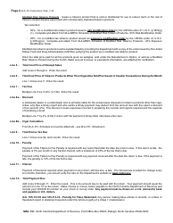 Instructions for Form B-A-101 Monthly Tobacco Products Other Than Cigarettes Excise Tax Return - North Carolina, Page 2