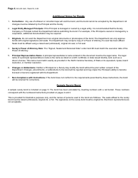 Form B-A-29 Tobacco Products Other Than Cigarettes Surety Bond - North Carolina, Page 4