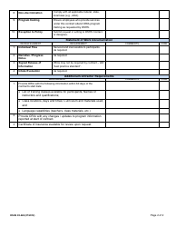 DSHS Form 05-248 On-Site Review - Washington, Page 2
