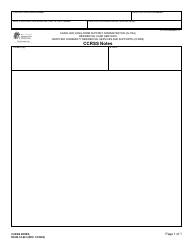 Document preview: DSHS Form 10-621 Attachment J Ccrss Notes - Washington