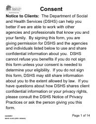 DSHS Form 14-012 Consent (Large Print) - Washington