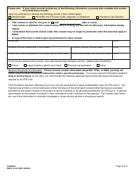 DSHS Form 14-012 Consent - Washington, Page 2