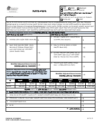 DSHS Form 14-068 Financial Statement - Washington (Amharic)