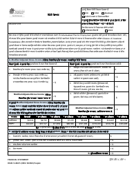 DSHS Form 14-068 Financial Statement - Washington (Punjabi)