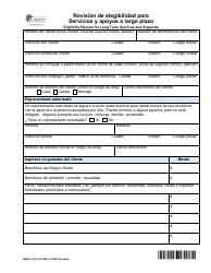 Document preview: DSHS Formulario 14-416 Revision De Elegibilidad Para Servicios Y Apoyos a Largo Plazo - Washington (Spanish)
