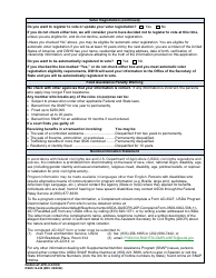 DSHS Form 14-439 Washington State Combined Application Program (Washcap) Application - Washington, Page 2