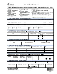 DSHS Form 14-467 Mid-certification Review - Washington