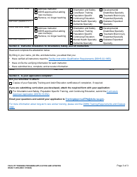 DSHS Form 15-555 Facility Training Program Application and Updates - Washington, Page 3