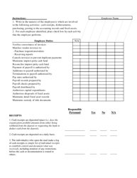 Internal Control Questionnaire - North Carolina, Page 3