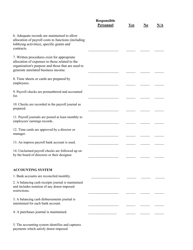 Internal Control Questionnaire - North Carolina, Page 7