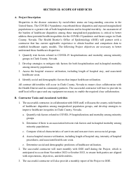 Form SNHD-22RFP007 Request for Proposals for Covid-19 Health Disparity Assessment and Healthcare Equity Models - Nevada, Page 4