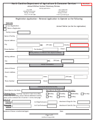 Shelter Application for Registration - North Carolina, Page 2
