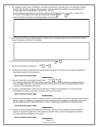 Shelter Application for Registration - North Carolina, Page 5