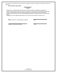 Shelter Application for Registration - North Carolina, Page 6