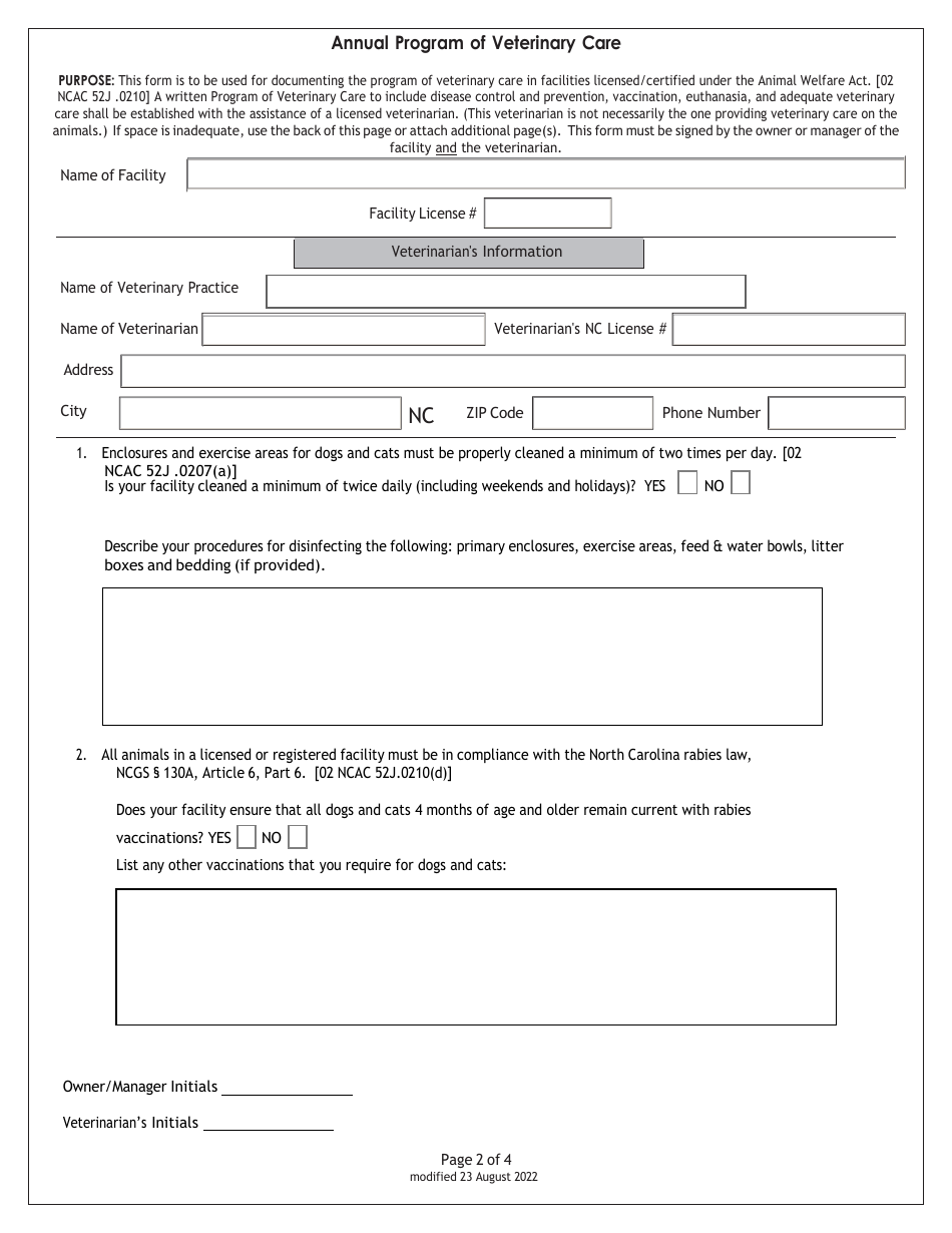 North Carolina Pet Shop Application Fill Out, Sign Online and